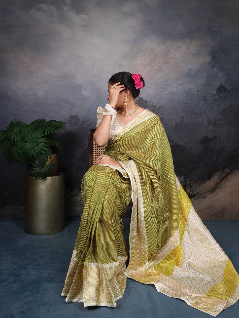 Ynf Kanjivaram Silk RIN216 Nita ambani Sarees Wedding Collections Festive Collections Wholesale Traditional Sarees Silk Sarees Sarees With Blouse Manufacturer
