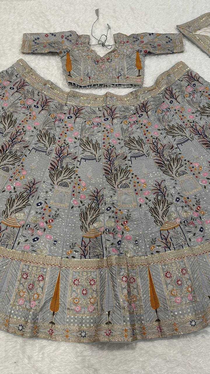 Ynf Kasturi Silk RIN213 H84 Lehengas Wholesale Designer Lehenga Wedding Lehenga Sequins Lehenga Manufacturer