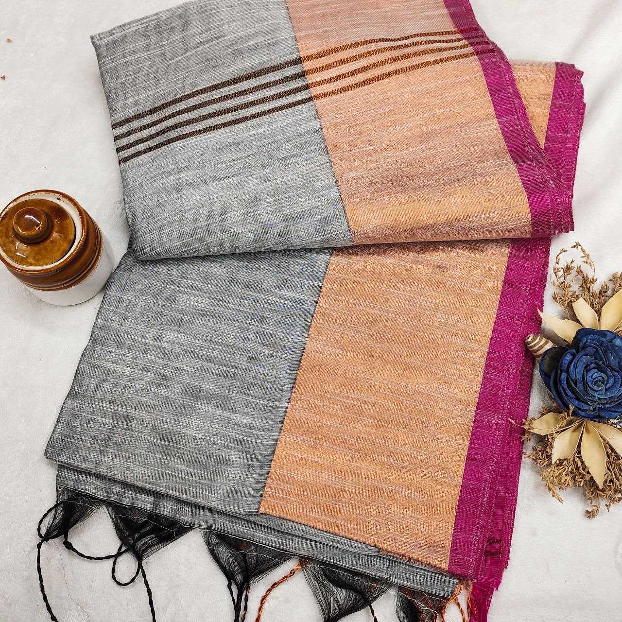 Ynf Khadi Cotton RIN216 brahmastra Sarees Wedding Collections Festive Collections Wholesale Zari Border Sarees Cotton Sarees Sarees With Blouse Manufacturer