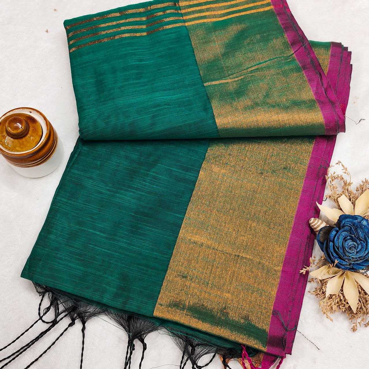 Ynf Khadi Cotton RIN216 brahmastra Sarees Wedding Collections Festive Collections Wholesale Zari Border Sarees Cotton Sarees Sarees With Blouse Manufacturer