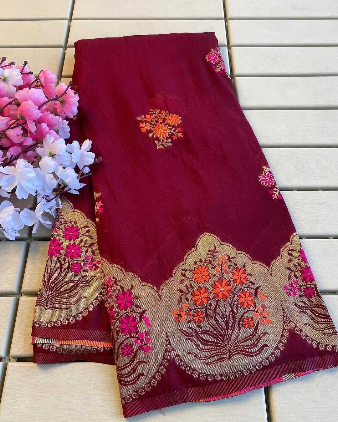 Ynf Khadi KESH484 scalloped Silk Sarees Wedding Collections Wholesale Khadi Silk Sarees Designer Silk Sarees Silk Sarees For Weddings Manufacturer