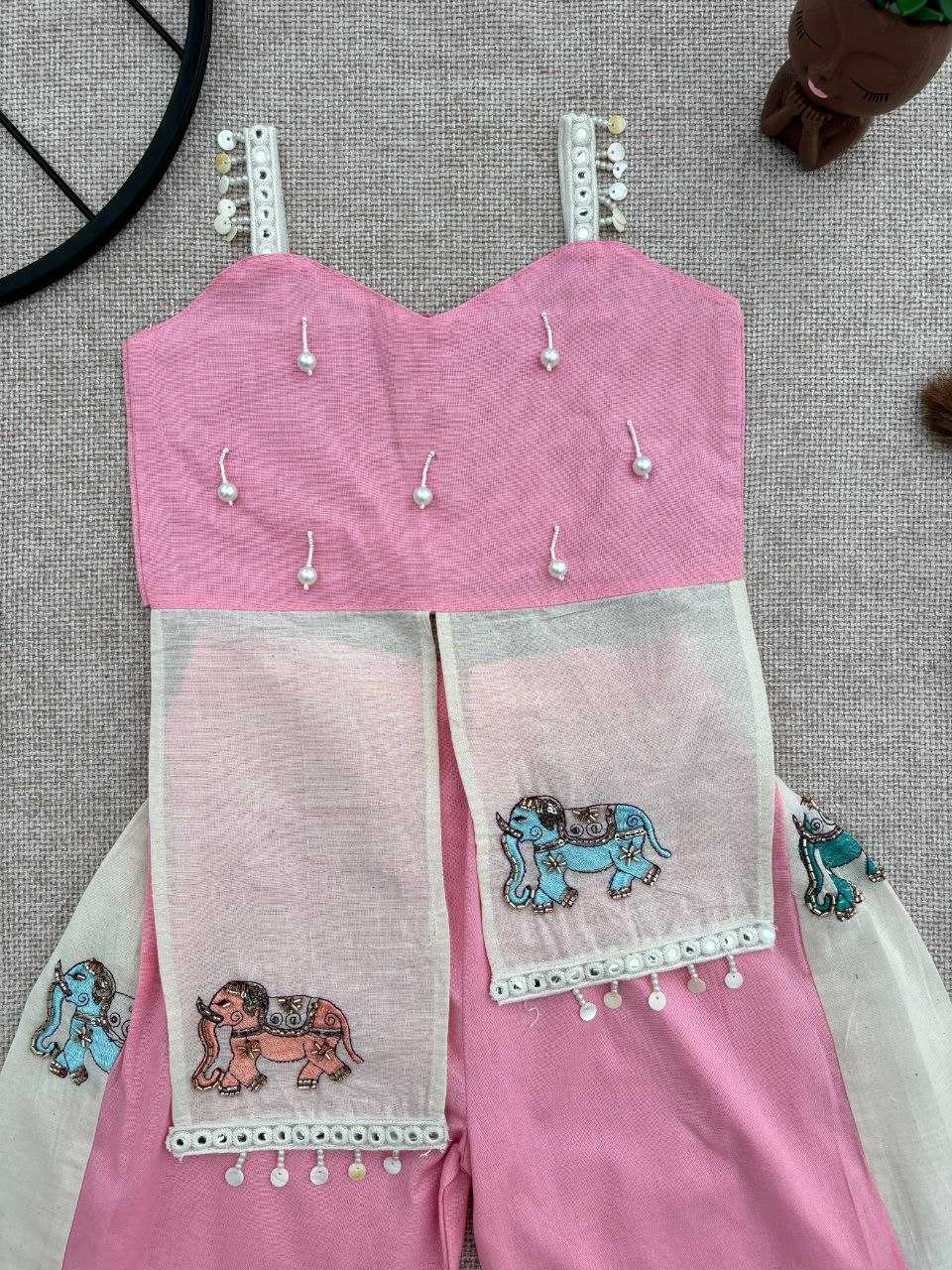 Ynf Khadi RIN107 378 Kids Wear Wholesale Top & Pant Kids Co-ord Set Kids Indo-Western Wear Manufacturer