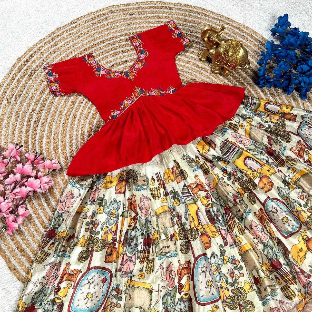 Ynf Lichi Silk KESH505 305 Kids Wear Wholesale Kids Lehenga Kids Lehenga Choli Baby Girl Lehenga Manufacturer