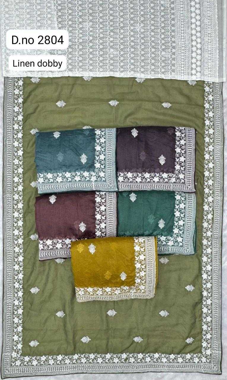 Ynf Linen KESH114 2804 Sarees Wedding Collections Festive Collections Wholesale Designer Sarees Stone Work Saree Linen Sarees Manufacturer
