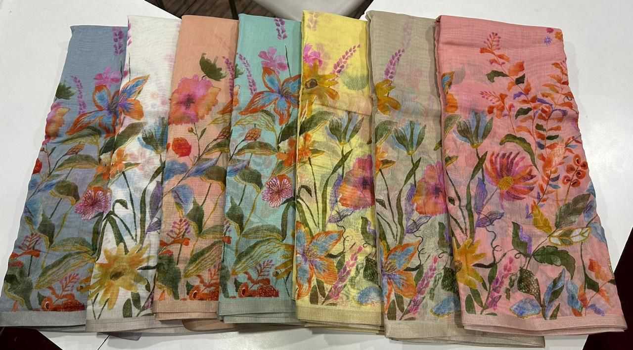 Ynf Linen KESH484 307 Sarees Wedding Collections Festive Collections Wholesale Printed Sarees Hand Work Sarees Linen Sarees Manufacturer