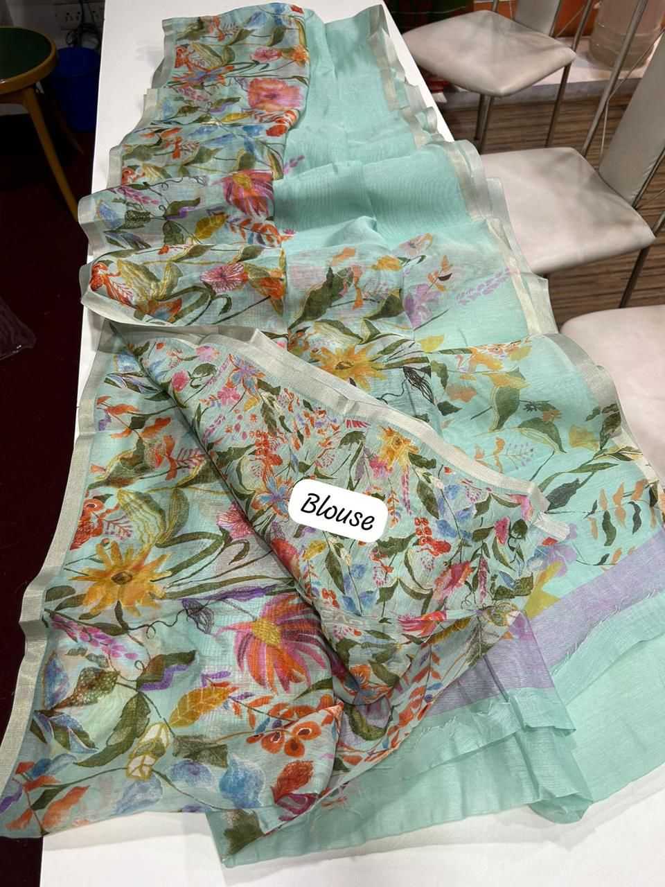 Ynf Linen KESH484 307 Sarees Wedding Collections Festive Collections Wholesale Printed Sarees Hand Work Sarees Linen Sarees Manufacturer