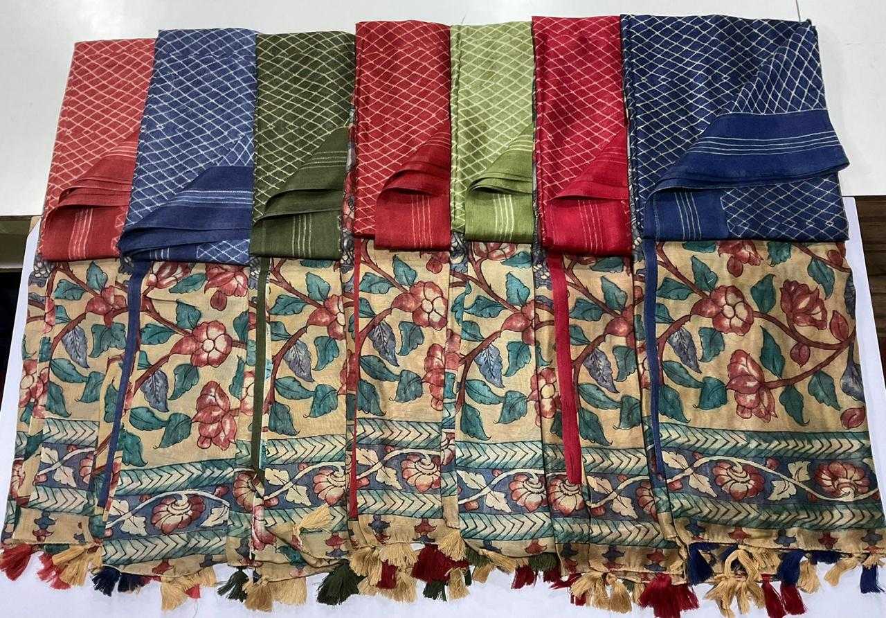 Ynf Linen KESH484 310 Sarees Wedding Collections Festive Collections Wholesale Printed Sarees Kalamkari Sarees Linen Sarees Manufacturer