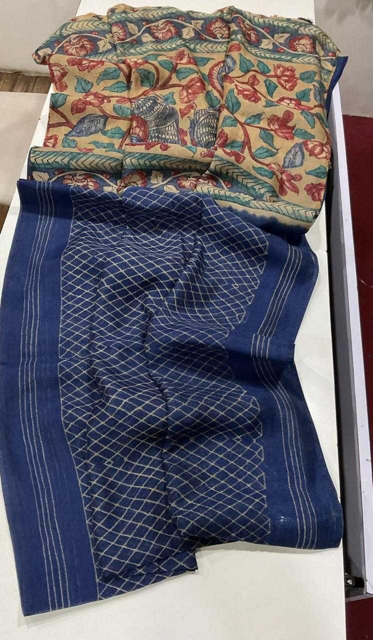 Ynf Linen KESH484 310 Sarees Wedding Collections Festive Collections Wholesale Printed Sarees Kalamkari Sarees Linen Sarees Manufacturer