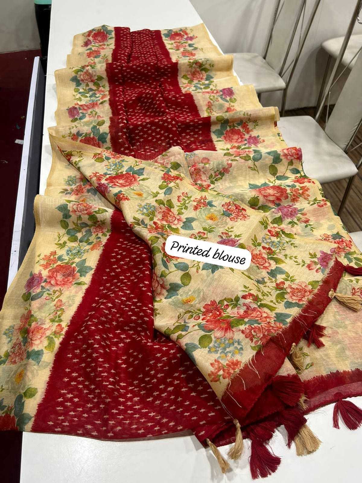 Ynf Linen KESH484 323 Sarees Wedding Collections Festive Collections Wholesale Designer Sarees Printed Sarees Linen Sarees Manufacturer