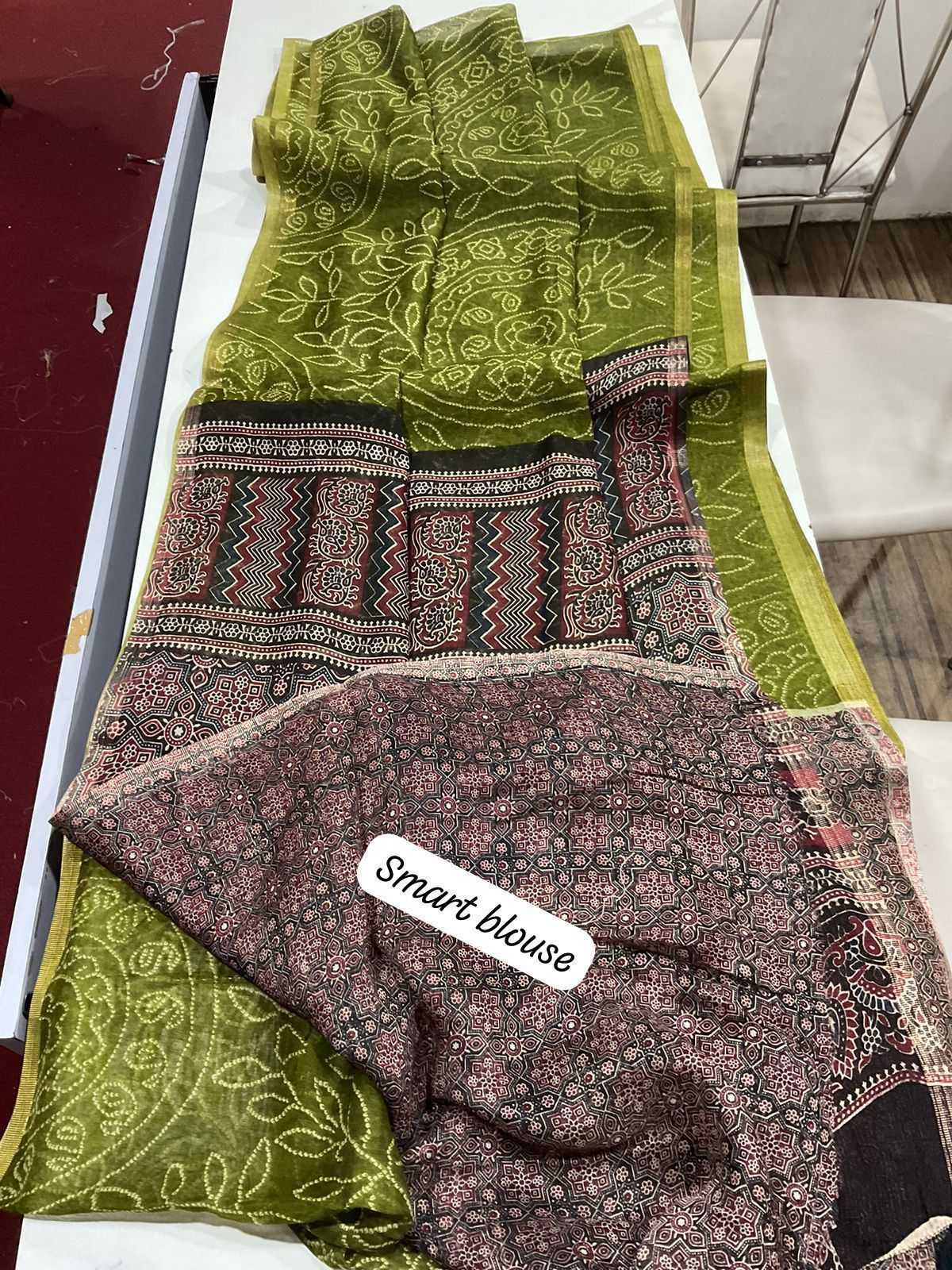 Ynf Linen KESH484 332 Sarees Wedding Collections Festive Collections Wholesale Printed Sarees Ajrakh Sarees Linen Sarees Manufacturer
