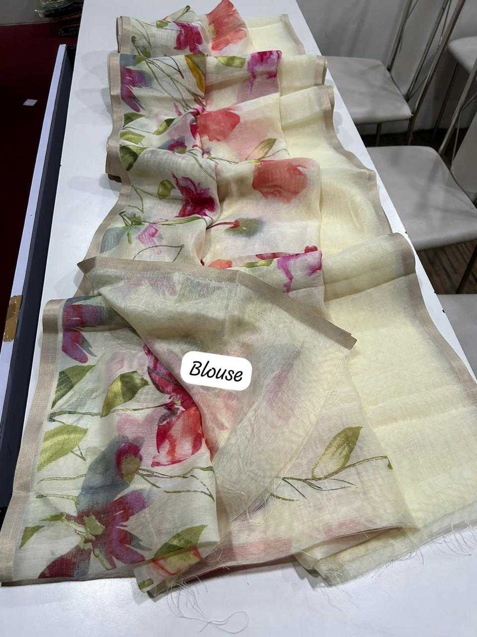 Ynf Linen KESH484 334 Sarees Wedding Collections Festive Collections Wholesale Printed Sarees Linen Sarees Onam Collections Manufacturer