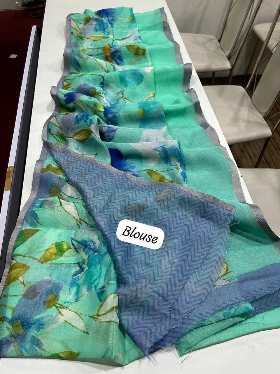 Ynf Linen KESH484 334 Sarees Wedding Collections Festive Collections Wholesale Printed Sarees Linen Sarees Onam Collections Manufacturer