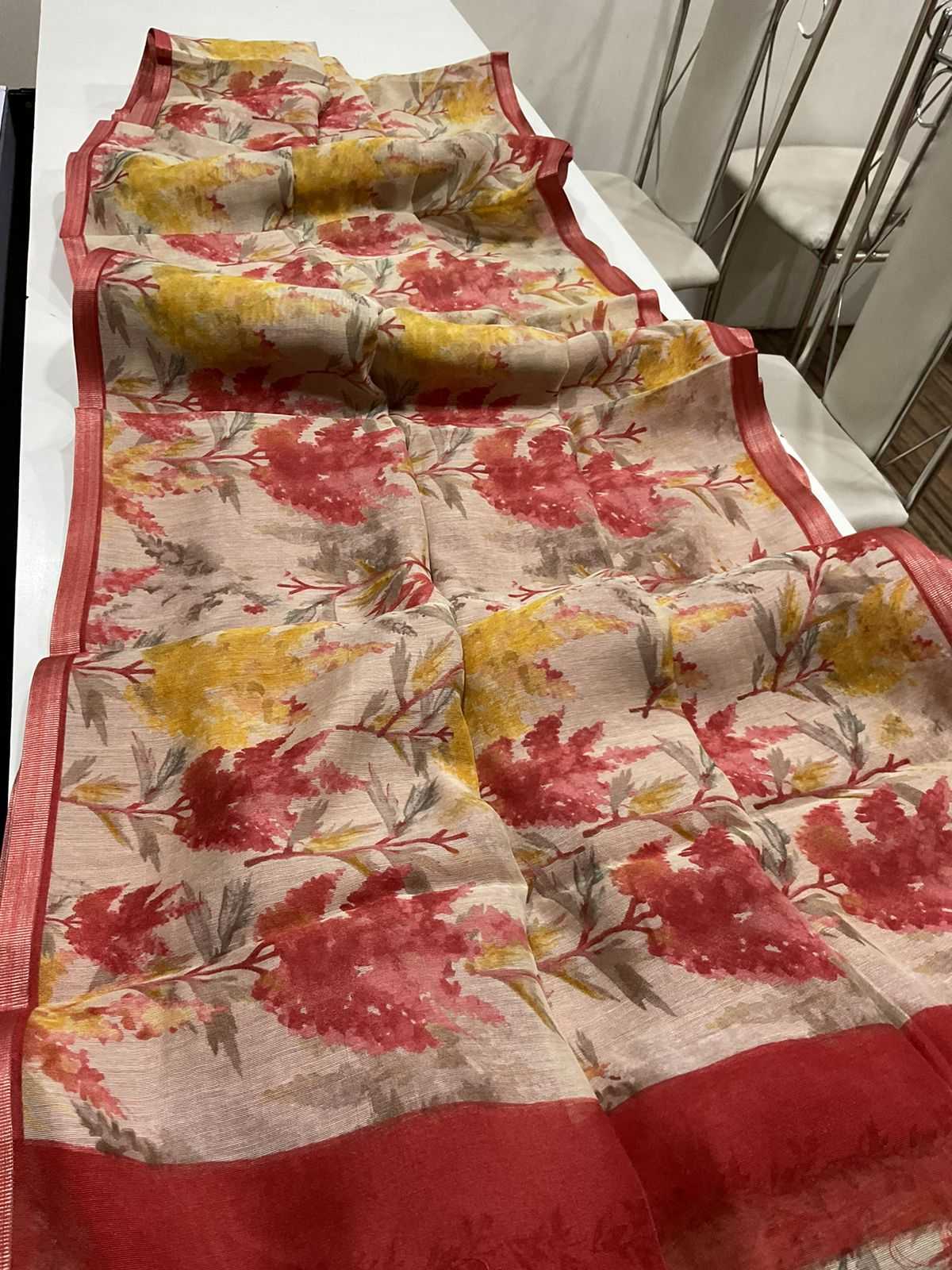 Ynf Linen KESH484 337 Sarees Wedding Collections Festive Collections Wholesale Designer Sarees Printed Sarees Linen Sarees Manufacturer