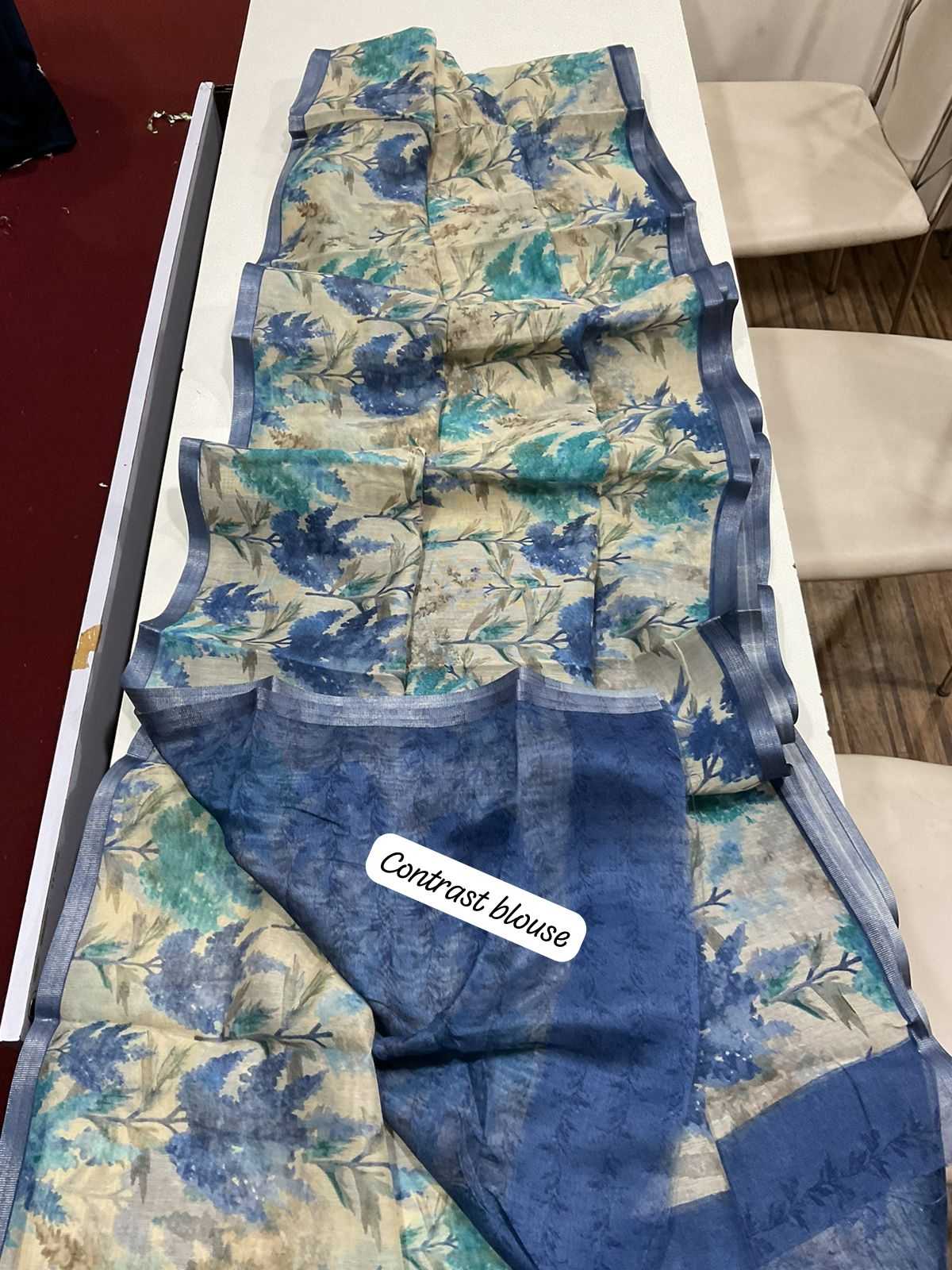 Ynf Linen KESH484 337 Sarees Wedding Collections Festive Collections Wholesale Designer Sarees Printed Sarees Linen Sarees Manufacturer