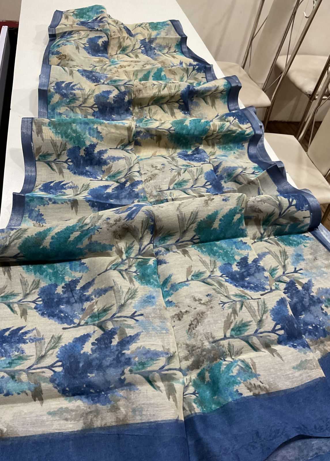 Ynf Linen KESH484 337 Sarees Wedding Collections Festive Collections Wholesale Designer Sarees Printed Sarees Linen Sarees Manufacturer