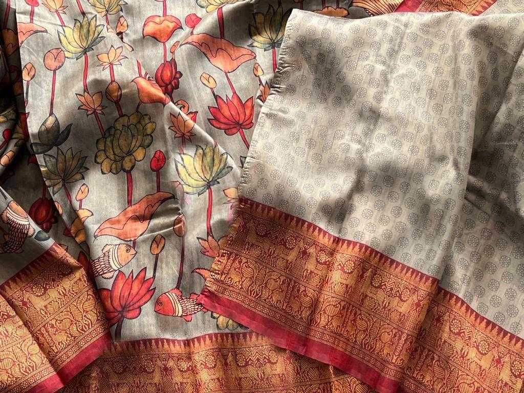 Ynf Linen KESH484 REFRESHING Sarees Wedding Collections Festive Collections Wholesale Printed Sarees Kalamkari Sarees Linen Sarees Manufacturer