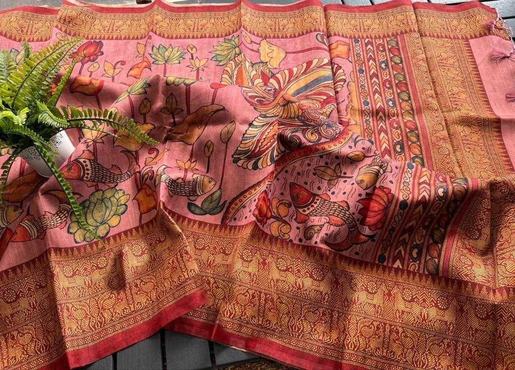 Ynf Linen KESH484 REFRESHING Sarees Wedding Collections Festive Collections Wholesale Printed Sarees Kalamkari Sarees Linen Sarees Manufacturer