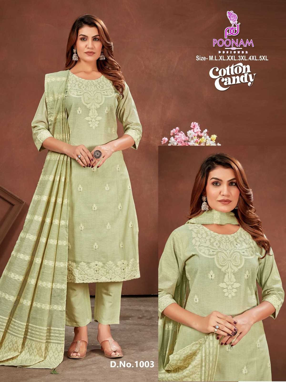 Ynf Linen RIN190 POONAM-Cotton Candy Setwise Collections Wholesale Dresses & Suits Catalogs Manufacturer