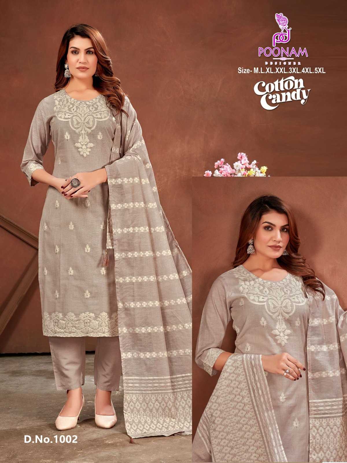 Ynf Linen RIN190 POONAM-Cotton Candy Setwise Collections Wholesale Dresses & Suits Catalogs Manufacturer