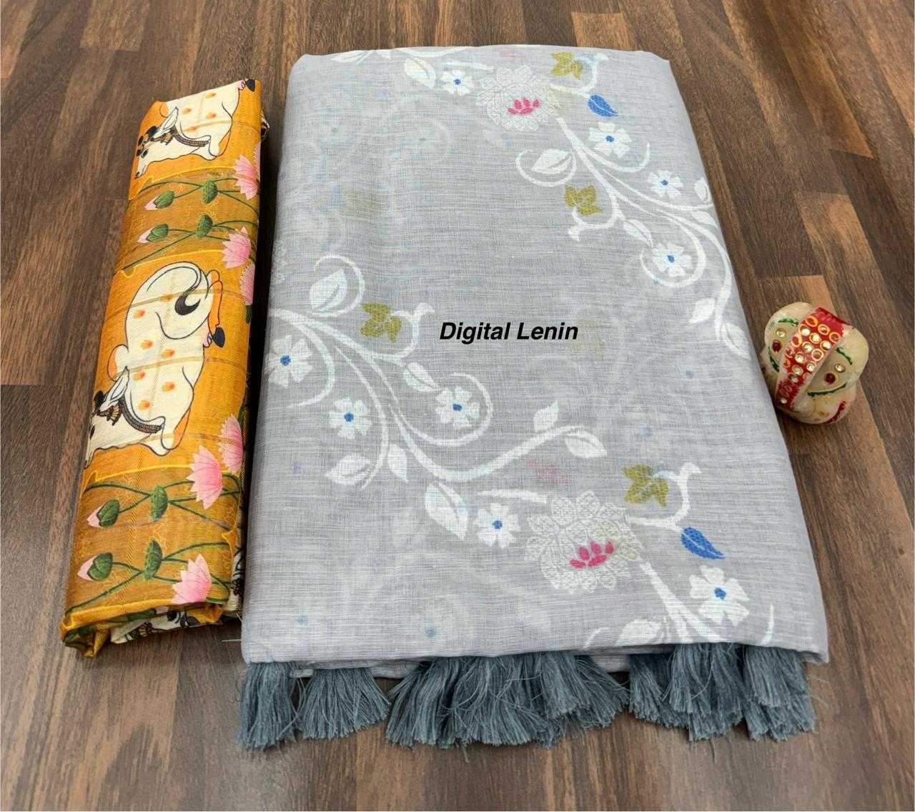 Ynf Linen RIN203 Home Sarees Wedding Collections Festive Collections Wholesale Designer Sarees Kalamkari Sarees Linen Sarees Manufacturer