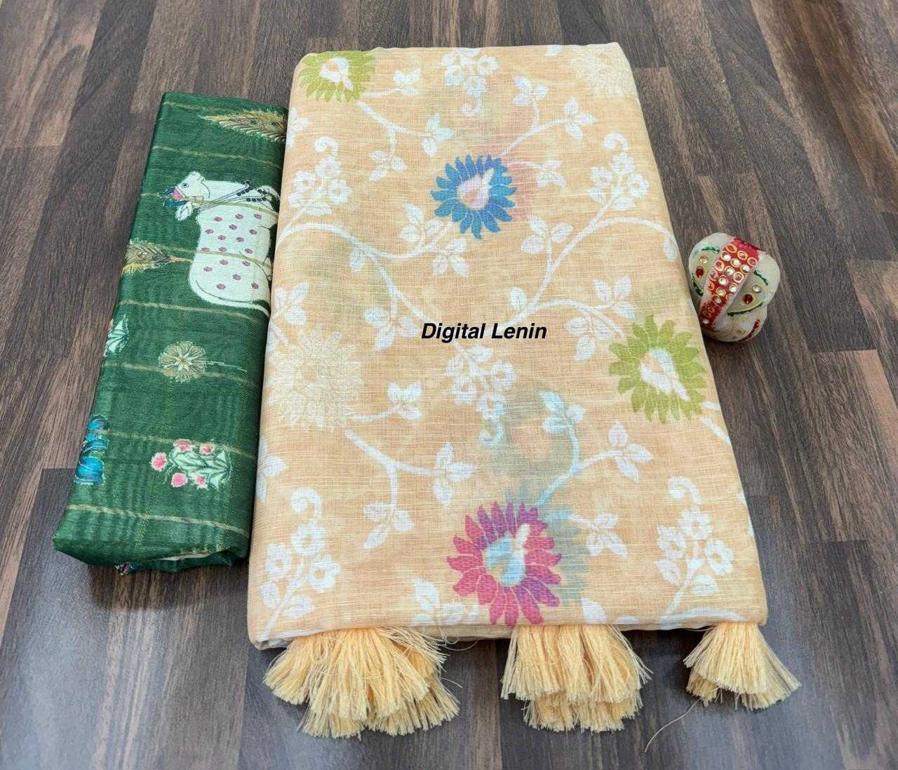 Ynf Linen RIN203 Home Sarees Wedding Collections Festive Collections Wholesale Designer Sarees Kalamkari Sarees Linen Sarees Manufacturer