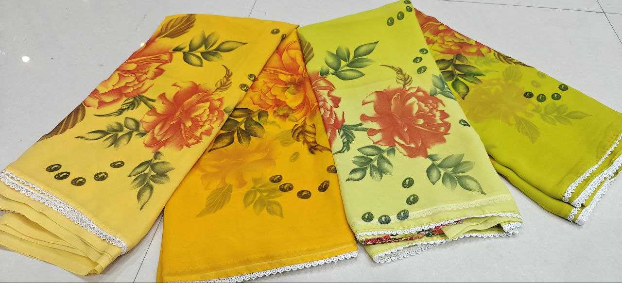 Ynf Linen RIN231 FLOWER PADING Sarees Wholesale Fancy Sarees Printed Sarees Manufacturer