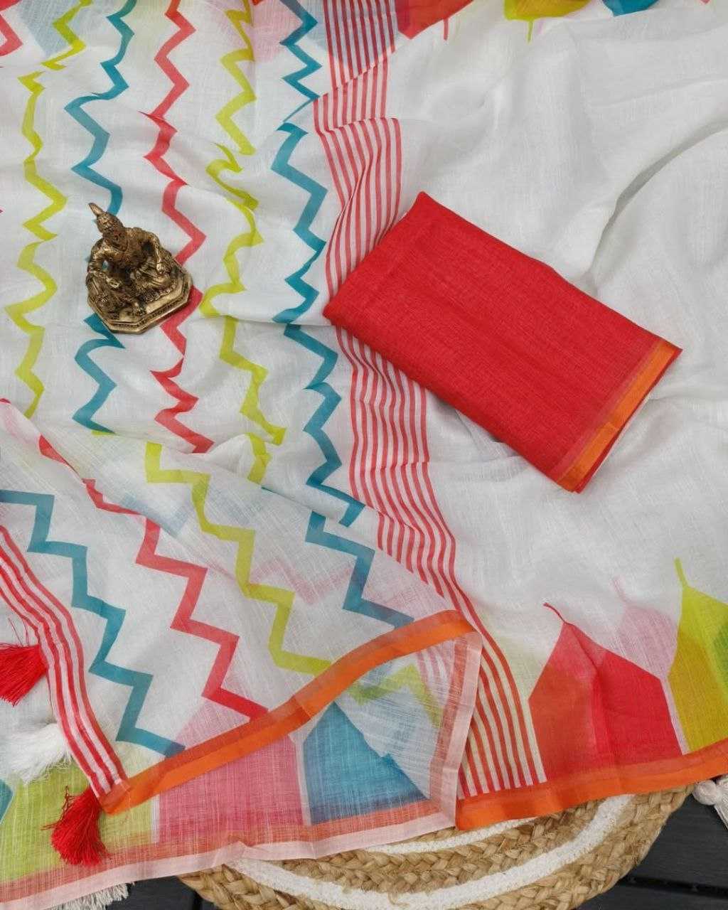Ynf Linen RIN231 TEMPLE Sarees Wholesale Designer Sarees Traditional Sarees Manufacturer
