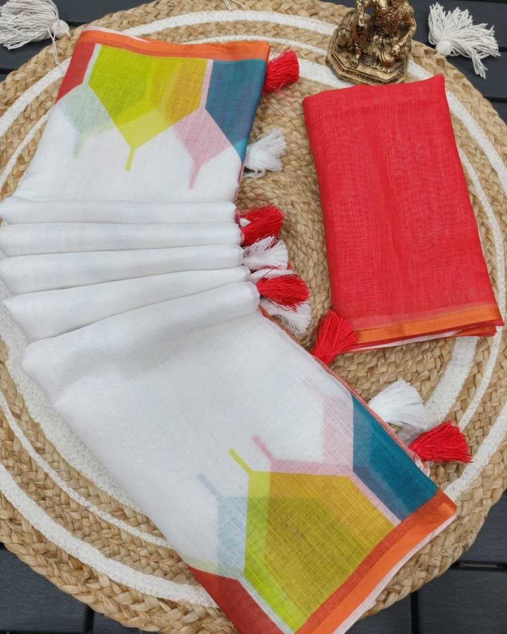 Ynf Linen RIN231 TEMPLE Sarees Wholesale Designer Sarees Traditional Sarees Manufacturer