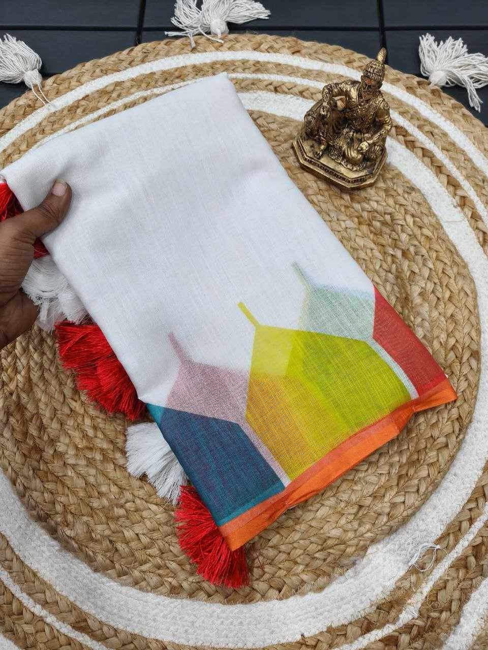 Ynf Linen RIN231 TEMPLE Sarees Wholesale Designer Sarees Traditional Sarees Manufacturer