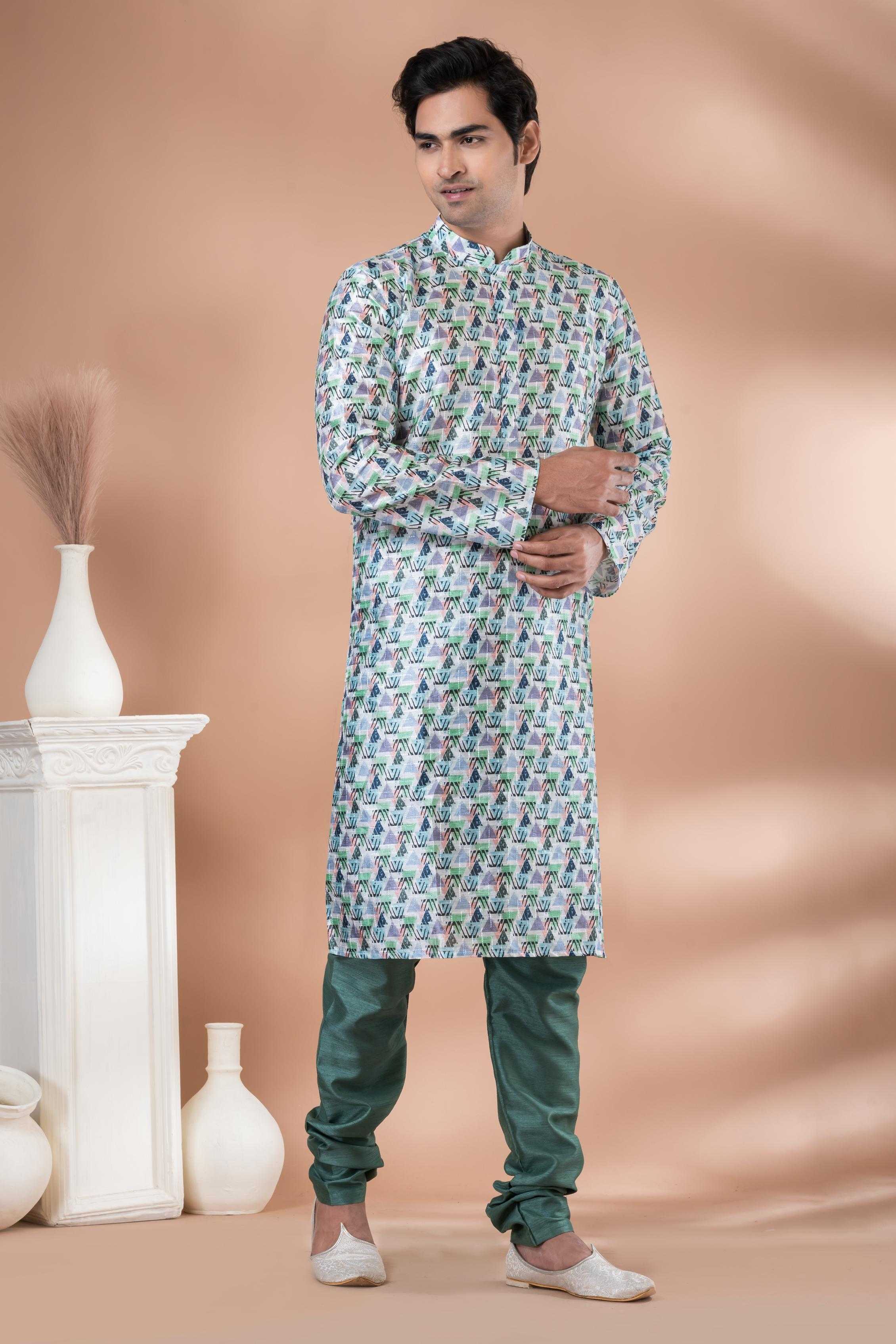 Ynf Mono Slub RIN223 3344C Mens Wear Wholesale Mens Kurtas Mens Kurta Pyjama Men Wedding kurta Manufacturer