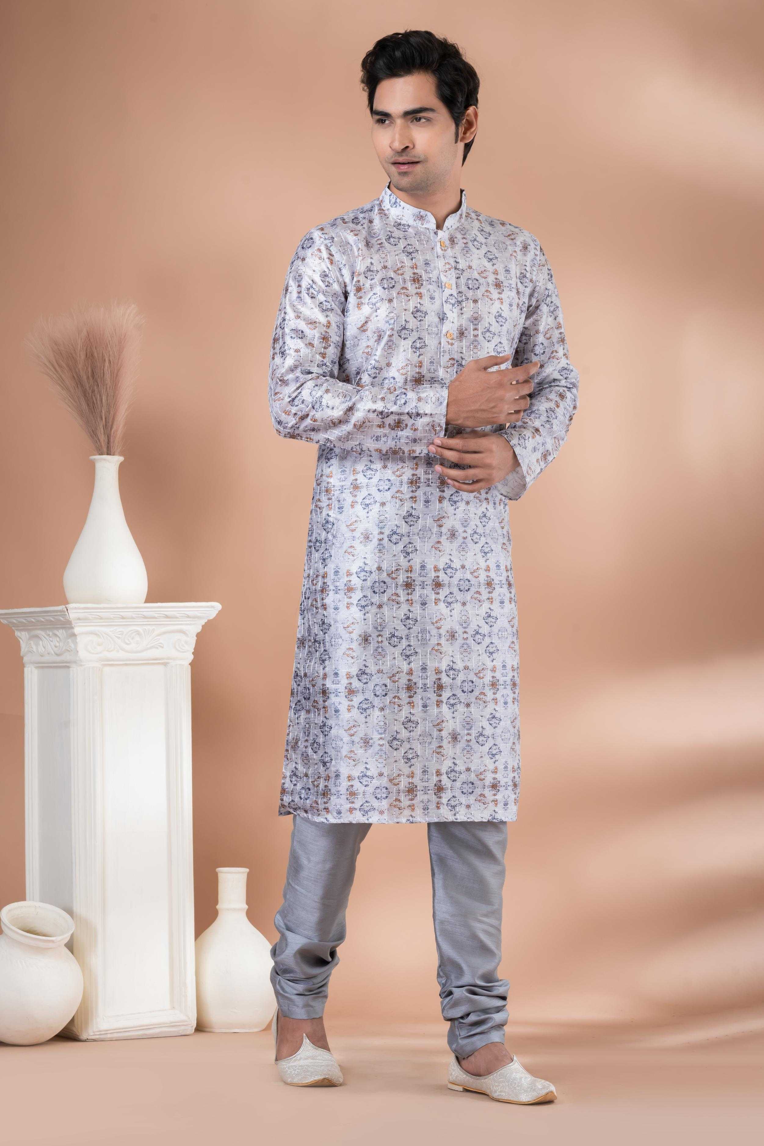 Ynf Mono Slub RIN223 3345B Mens Wear Wholesale Mens Kurtas Mens Kurta Pyjama Men Wedding kurta Manufacturer