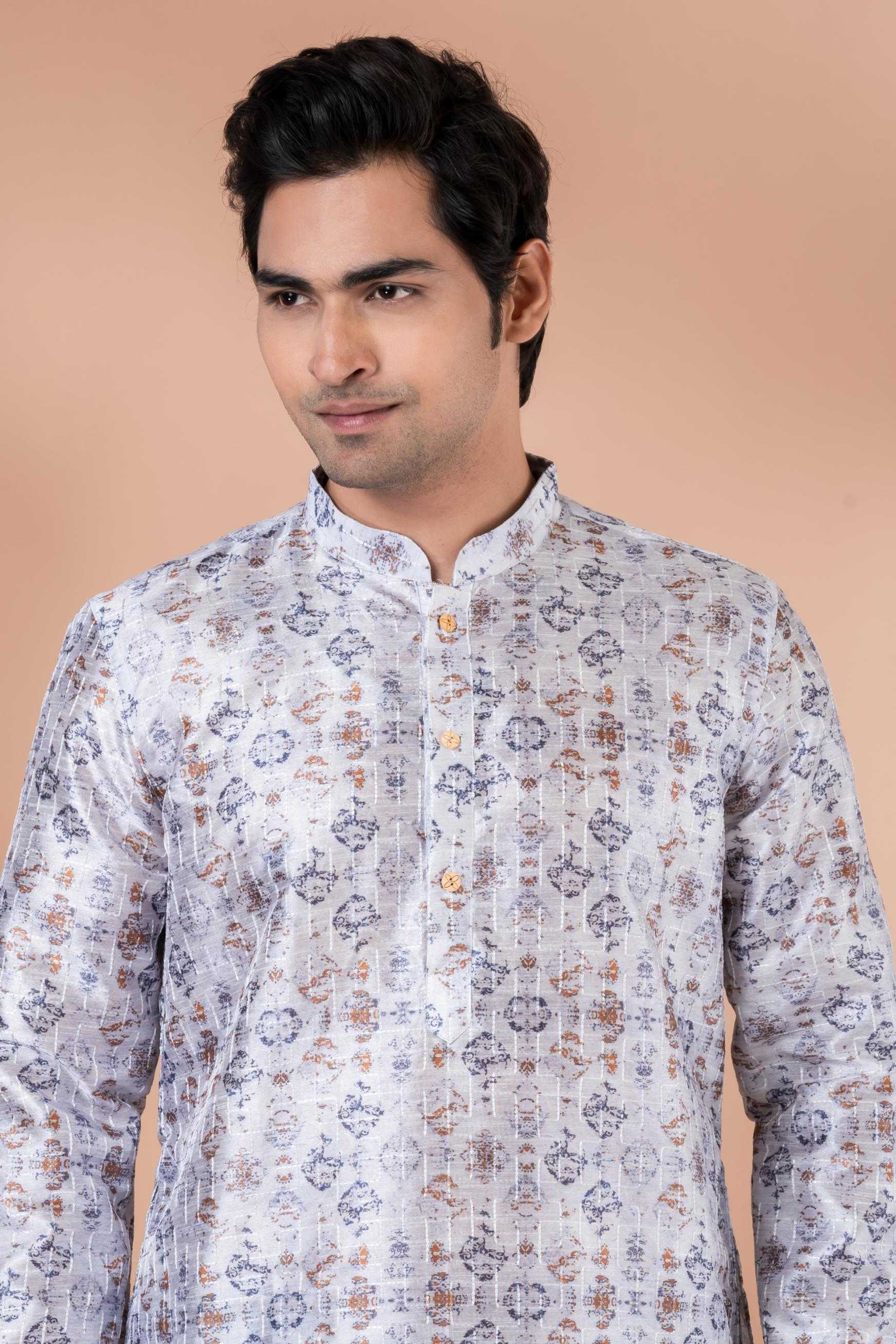 Ynf Mono Slub RIN223 3345B Mens Wear Wholesale Mens Kurtas Mens Kurta Pyjama Men Wedding kurta Manufacturer