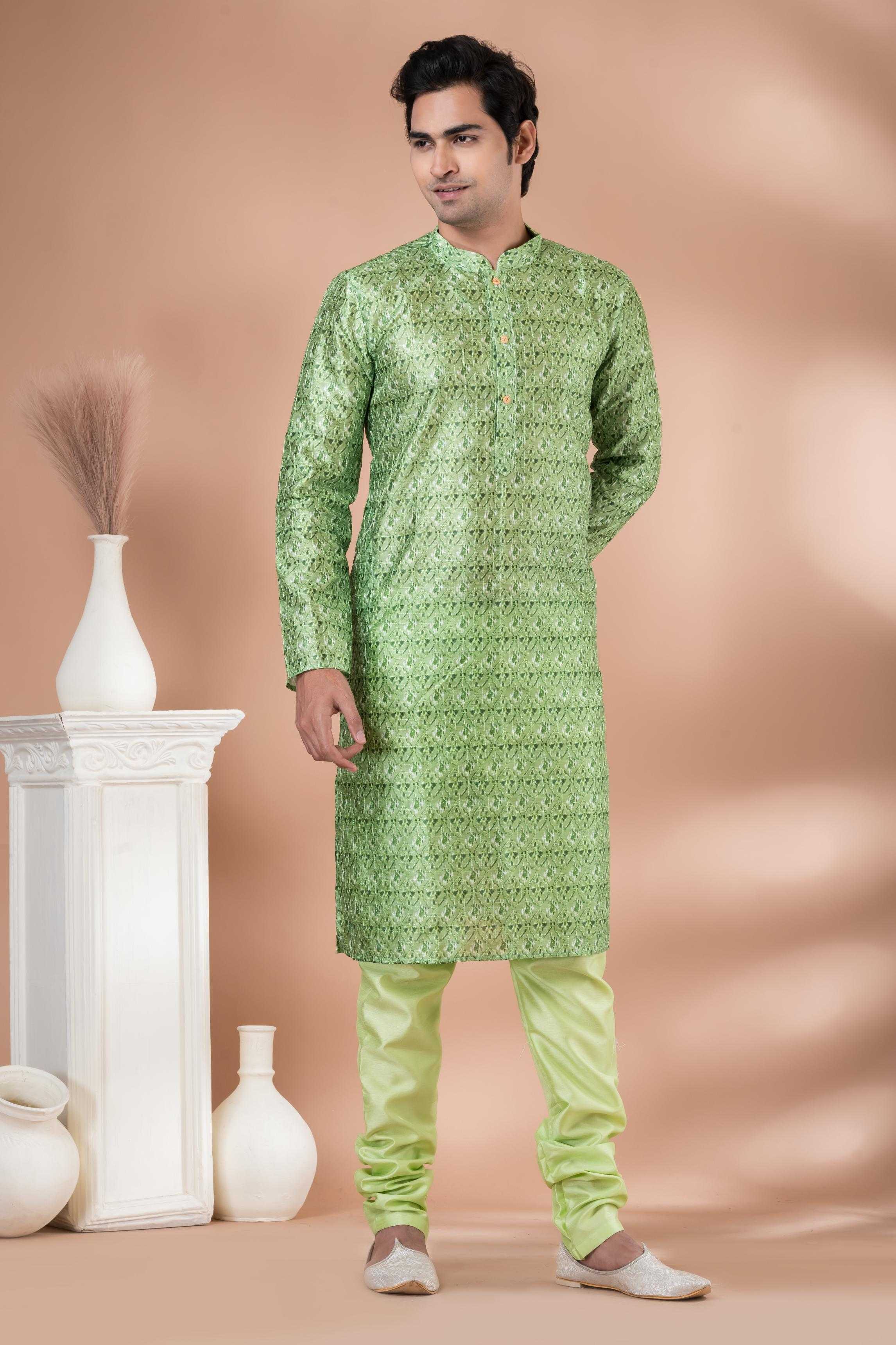 Ynf Mono Slub RIN223 3346B Mens Wear Wholesale Mens Kurtas Mens Kurta Pyjama Men Wedding kurta Manufacturer