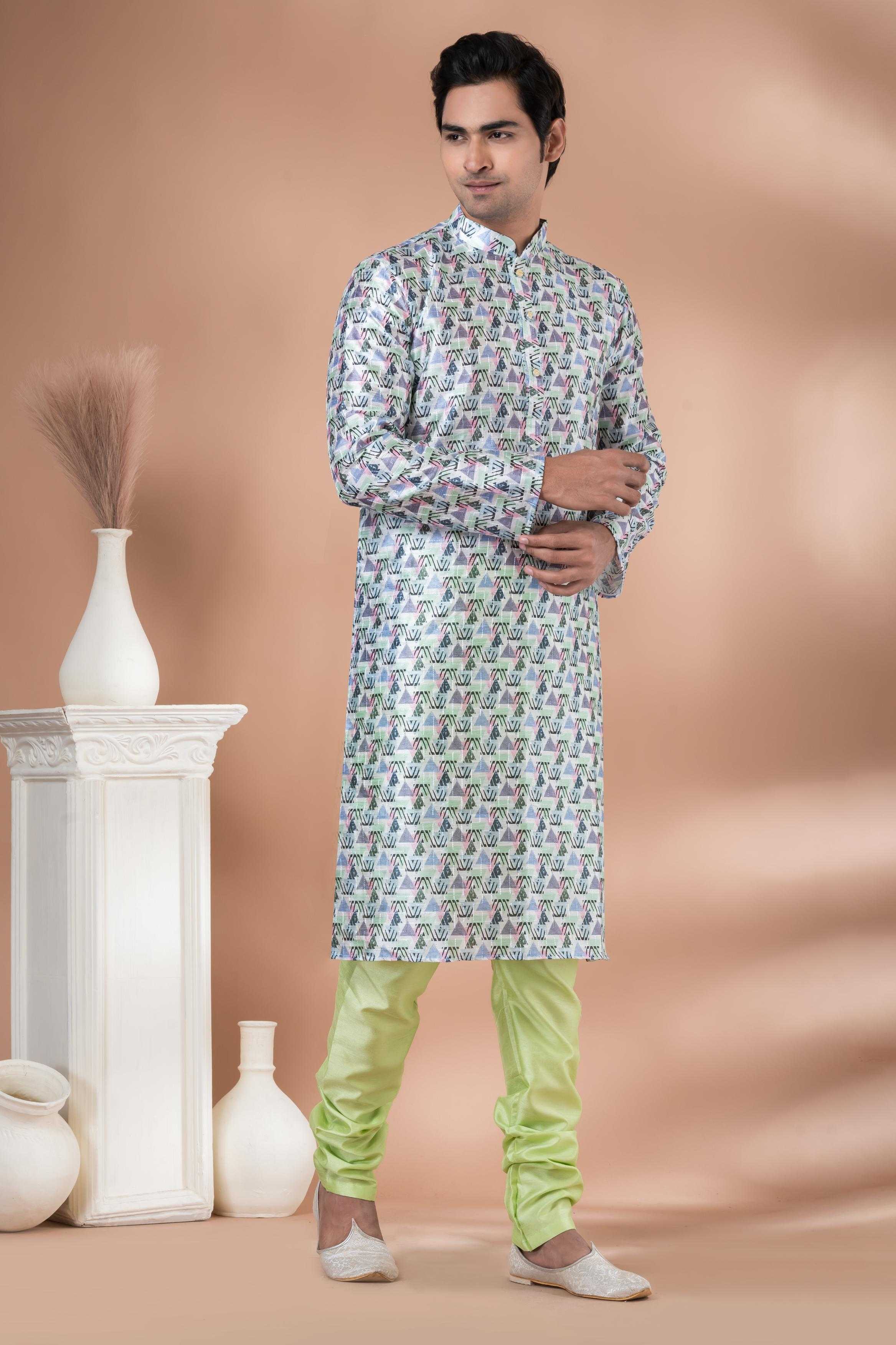 Ynf Mono Slub RIN223 3347C Mens Wear Wholesale Mens Kurtas Mens Kurta Pyjama Men Wedding kurta Manufacturer