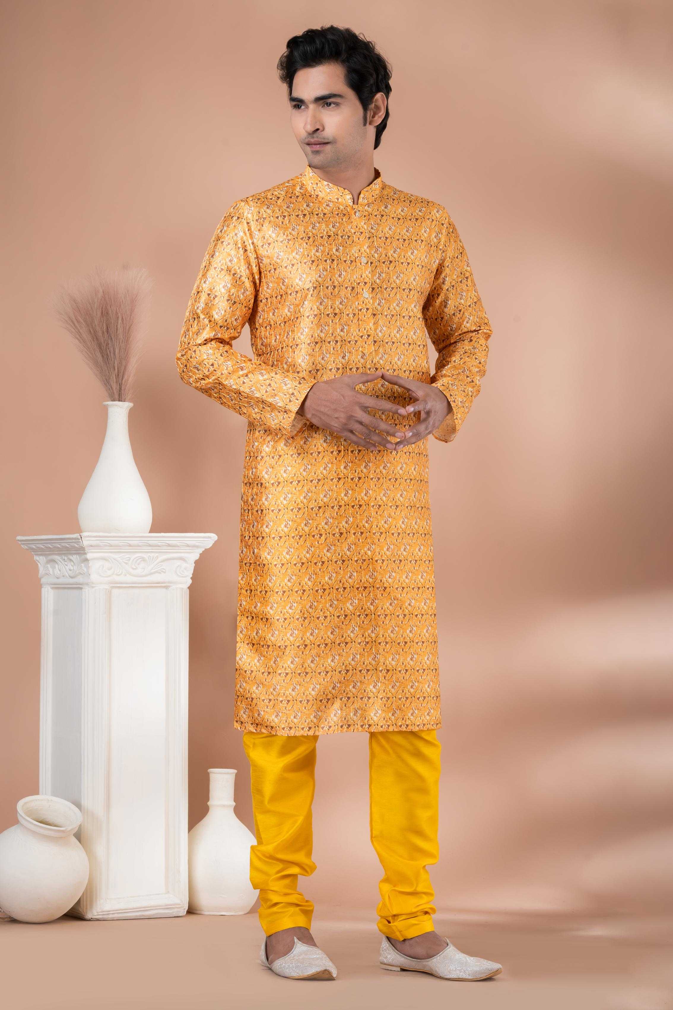 Ynf Mono Slub RIN223 3348A Mens Wear Wholesale Mens Kurtas Mens Kurta Pyjama Men Wedding kurta Manufacturer