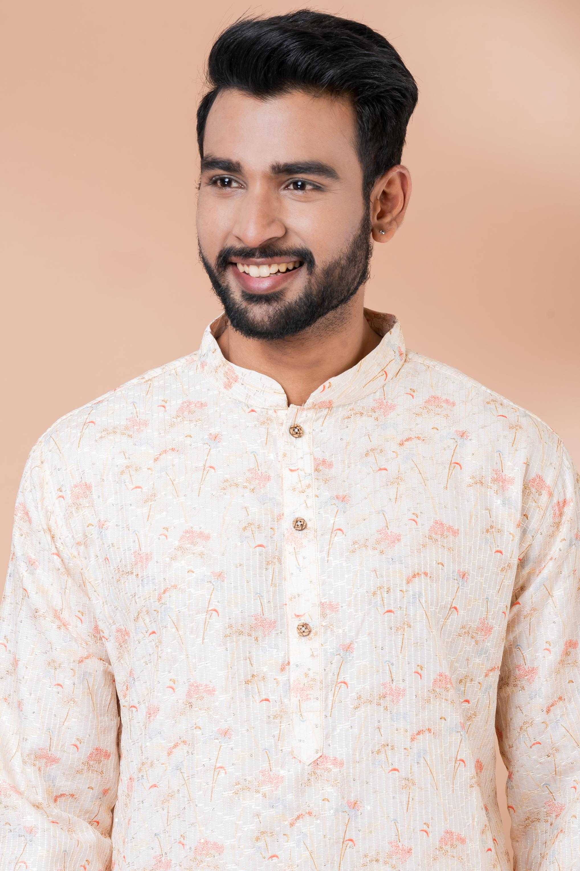 Ynf Mono Slub RIN223 3389A Mens Wear Festive Collections Wholesale Mens Kurtas Mens Kurta Pyjama Onam Collections Manufacturer