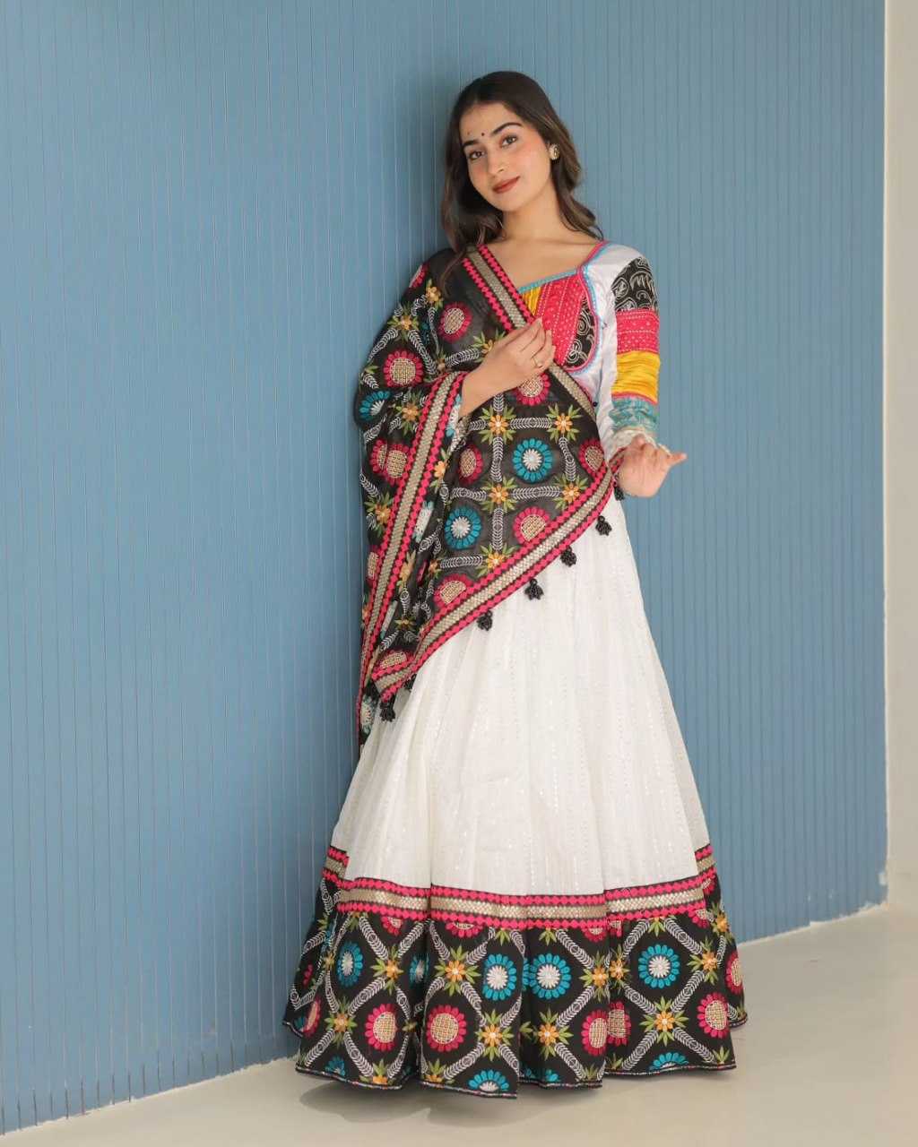Ynf Muslin Cotton RIN222 271 Lehengas Festive Collections Wholesale Designer Lehenga Choli Navratri Chaniya Choli Manufacturer