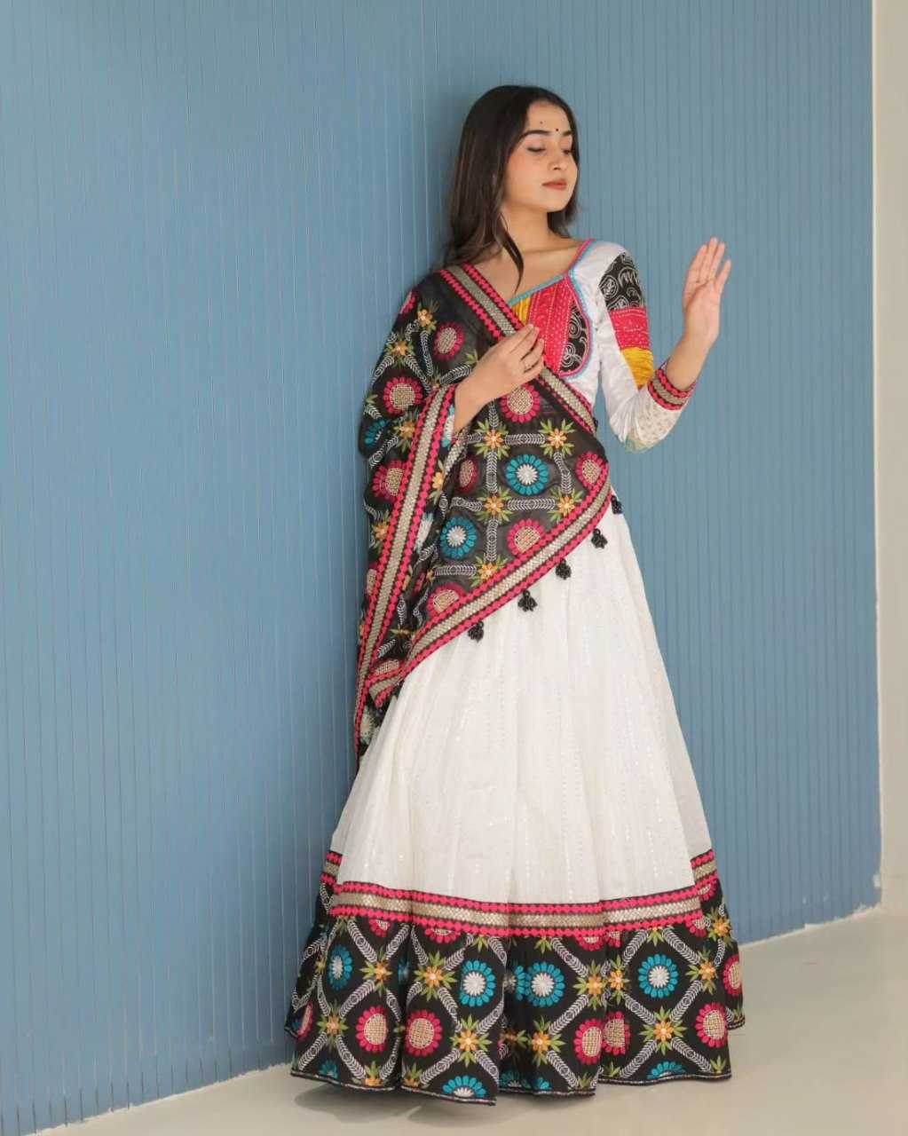 Ynf Muslin Cotton RIN222 271 Lehengas Festive Collections Wholesale Designer Lehenga Choli Navratri Chaniya Choli Manufacturer