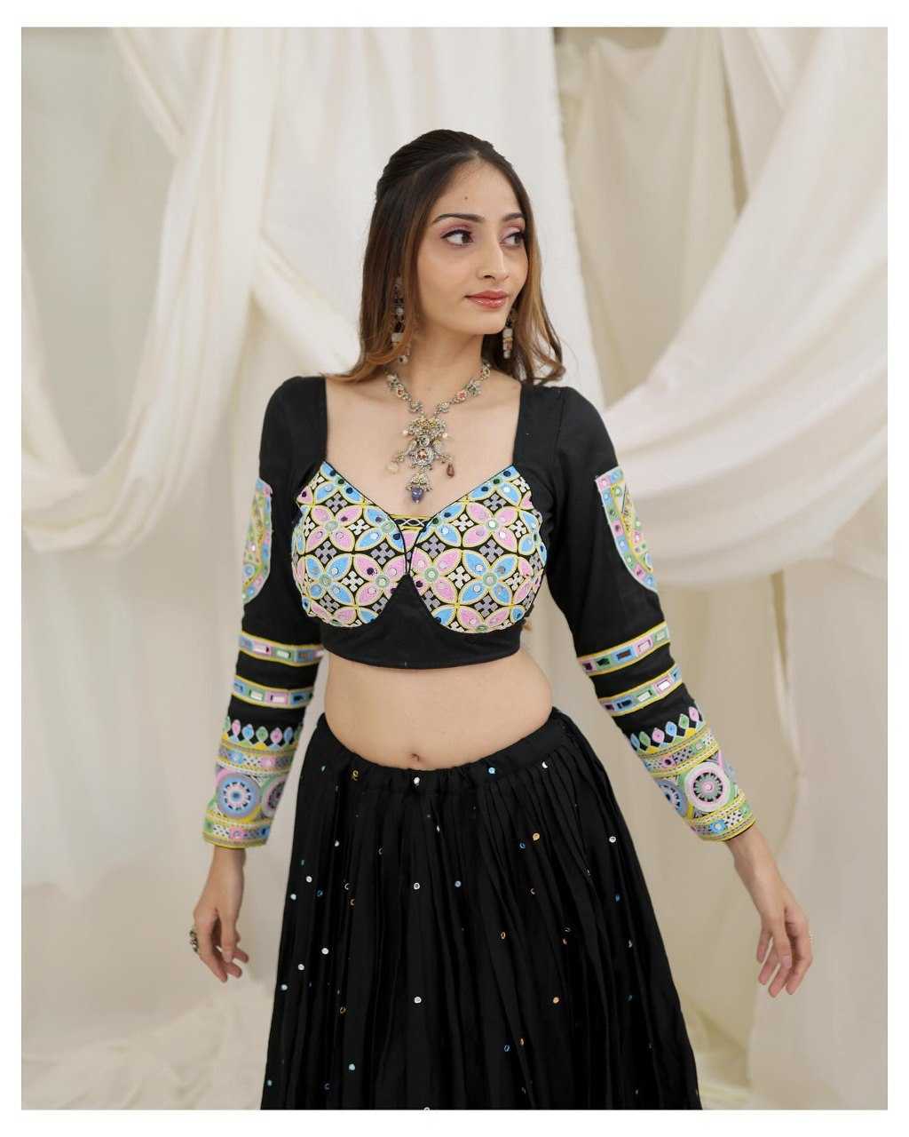 Ynf Muslin Cotton RIN222 276 Lehengas Wholesale Fancy Lehenga Printed Lehenga Embroidered Lehenga Chaniya Choli Manufacturer