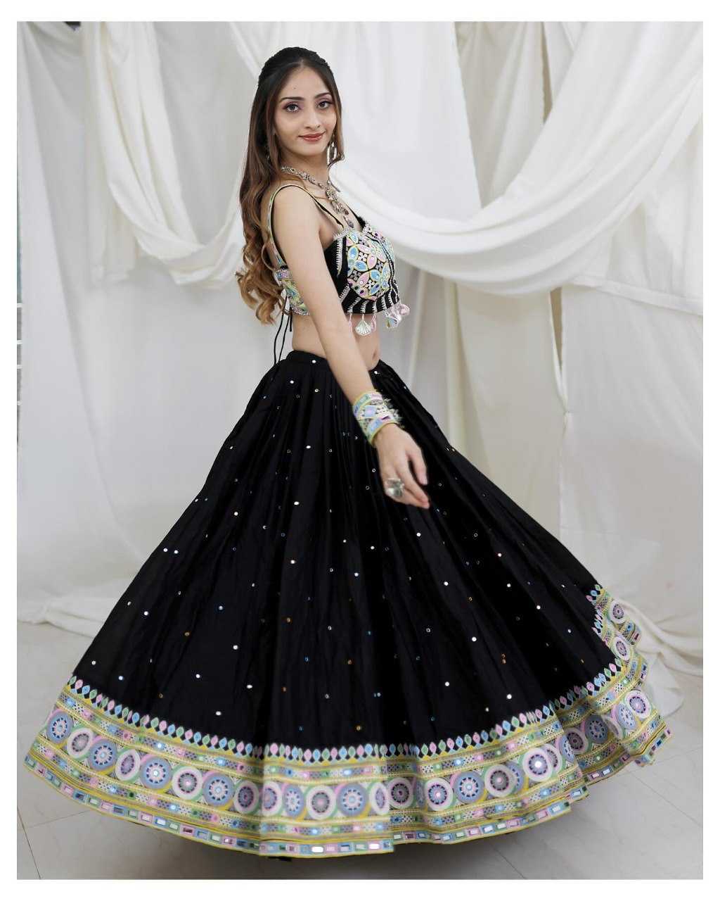 Ynf Muslin Cotton RIN222 276 Lehengas Wholesale Fancy Lehenga Printed Lehenga Embroidered Lehenga Chaniya Choli Manufacturer
