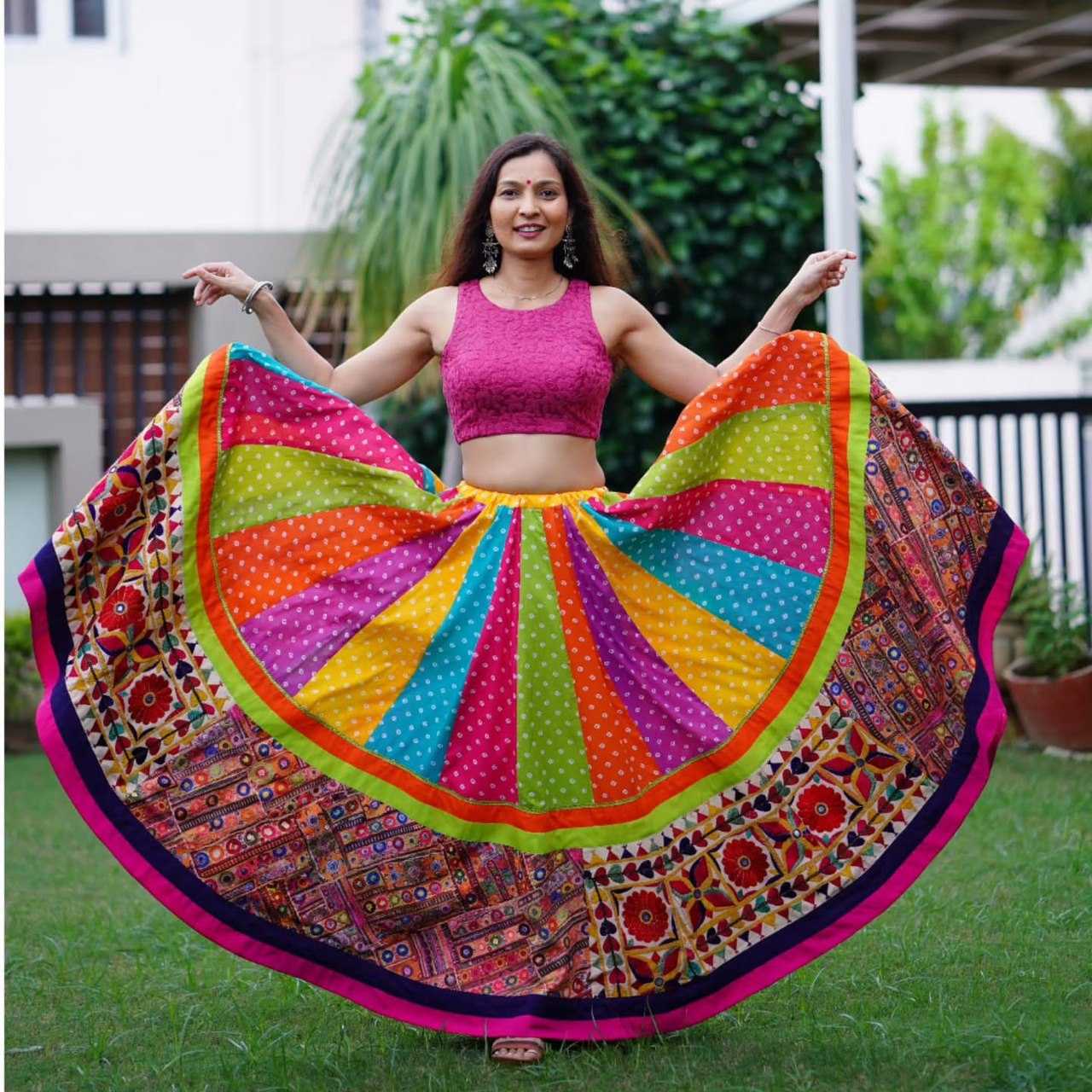 Ynf Muslin Cotton RIN222 286 Lehengas Wedding Collections Festive Collections Wholesale Lehenga With Dupatta Lehenga With Blouse Navratri Chaniya Choli Manufacturer
