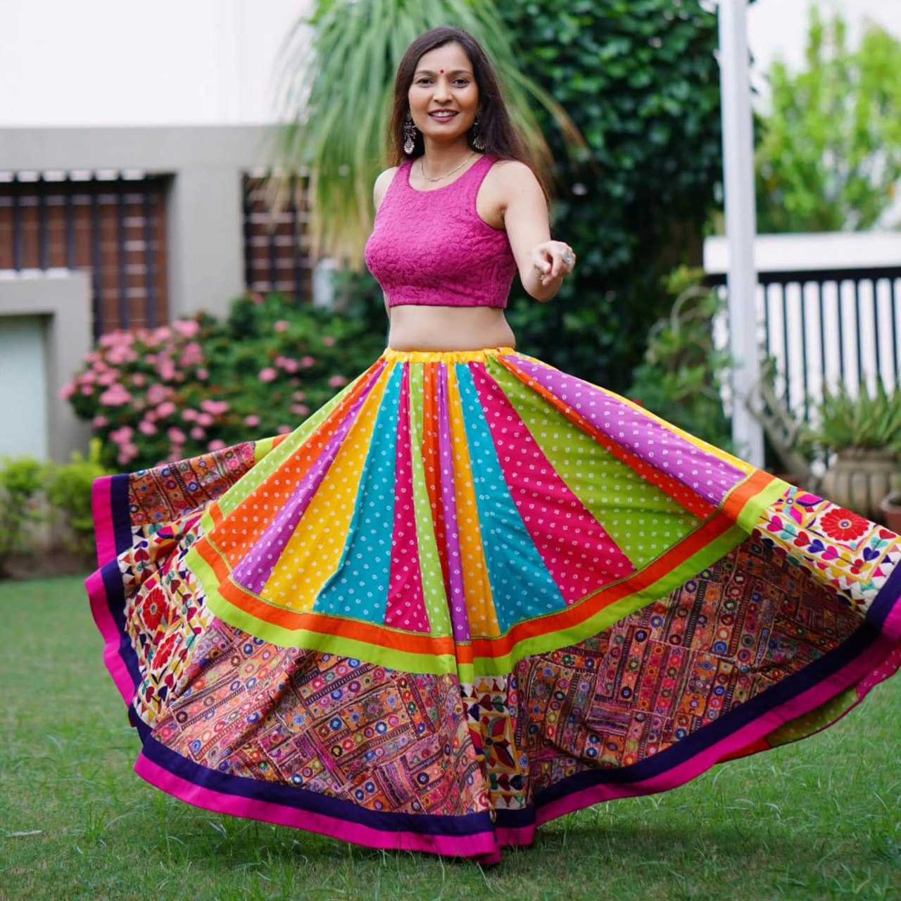 Ynf Muslin Cotton RIN222 286 Lehengas Wedding Collections Festive Collections Wholesale Lehenga With Dupatta Lehenga With Blouse Navratri Chaniya Choli Manufacturer