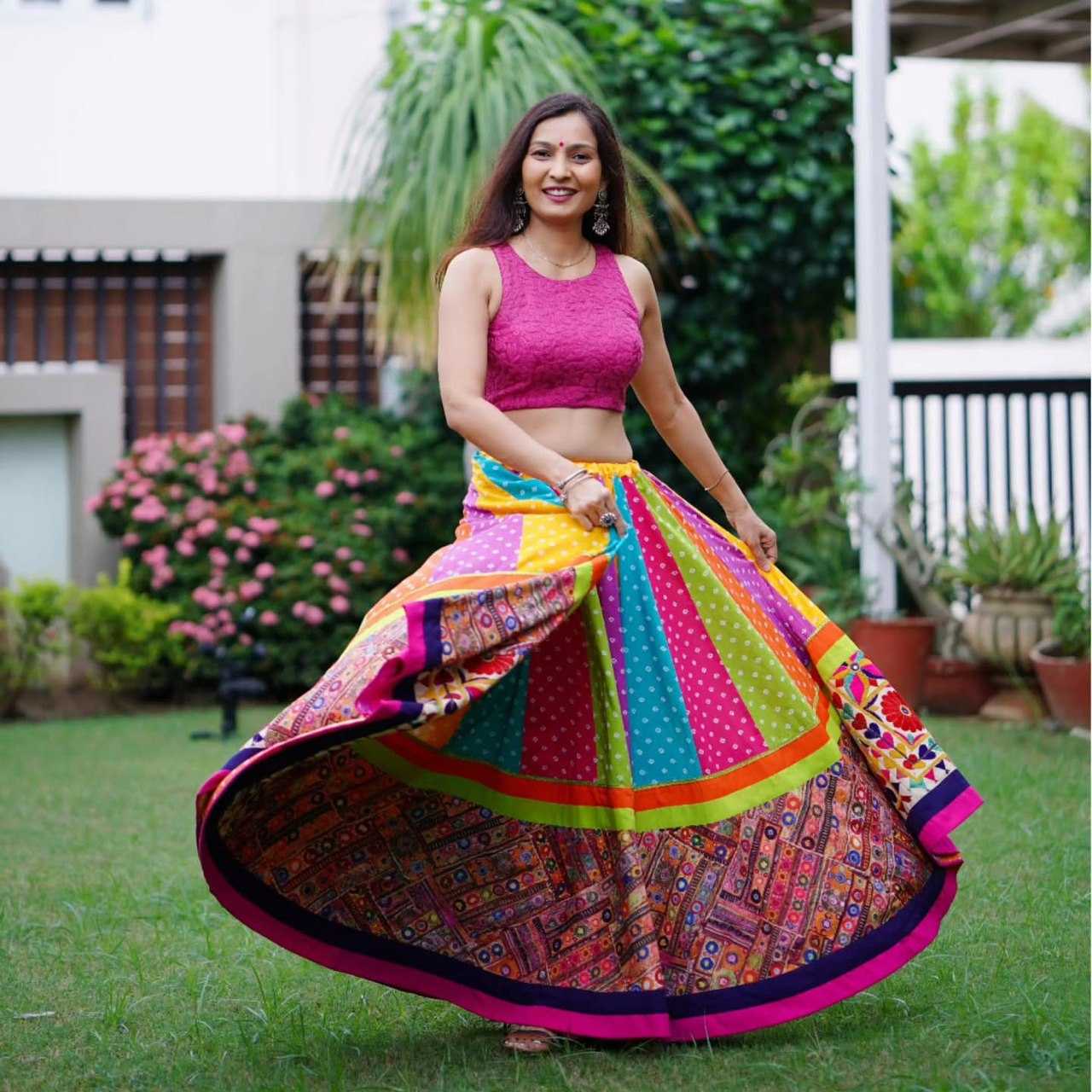 Ynf Muslin Cotton RIN222 286 Lehengas Wedding Collections Festive Collections Wholesale Lehenga With Dupatta Lehenga With Blouse Navratri Chaniya Choli Manufacturer