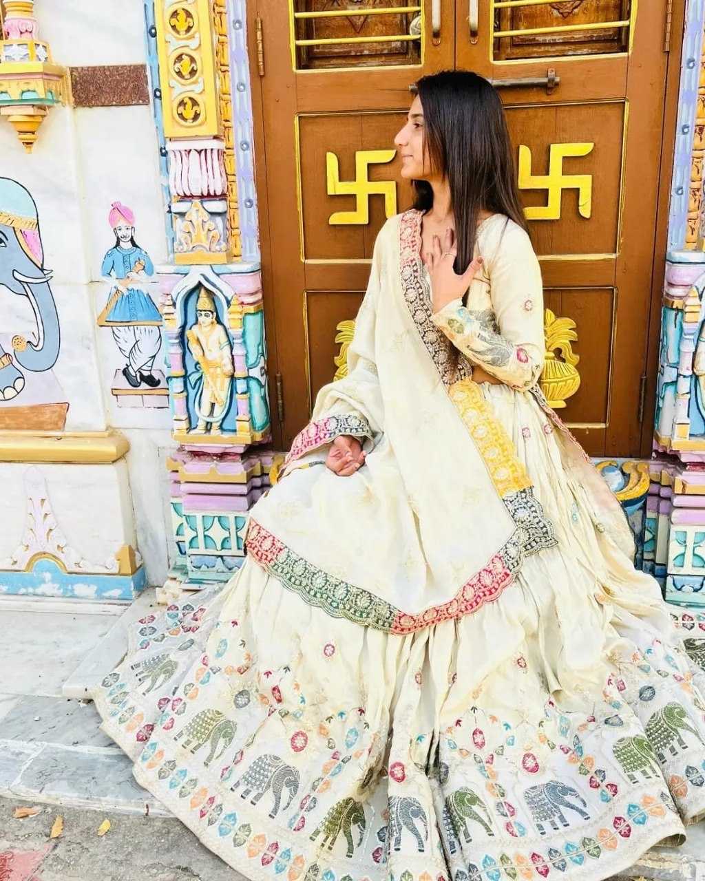 Ynf Muslin Cotton RIN222 287 Lehengas Wedding Collections Festive Collections Wholesale Lehenga With Dupatta Lehenga With Blouse Navratri Chaniya Choli Manufacturer