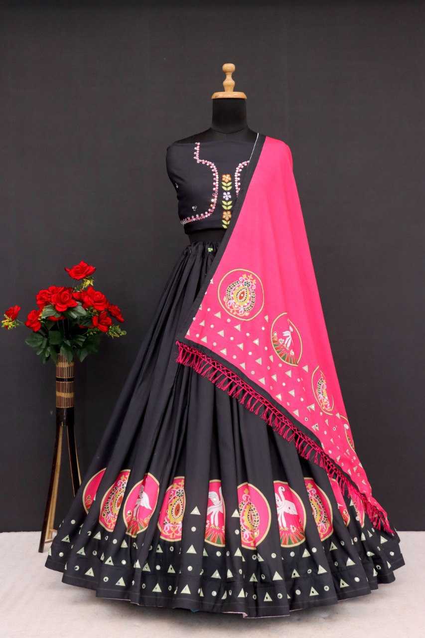Ynf Muslin Cotton RIN222 289 Lehengas Wedding Collections Festive Collections Wholesale Printed Lehenga Lehenga With Blouse Wedding Outfits Manufacturer