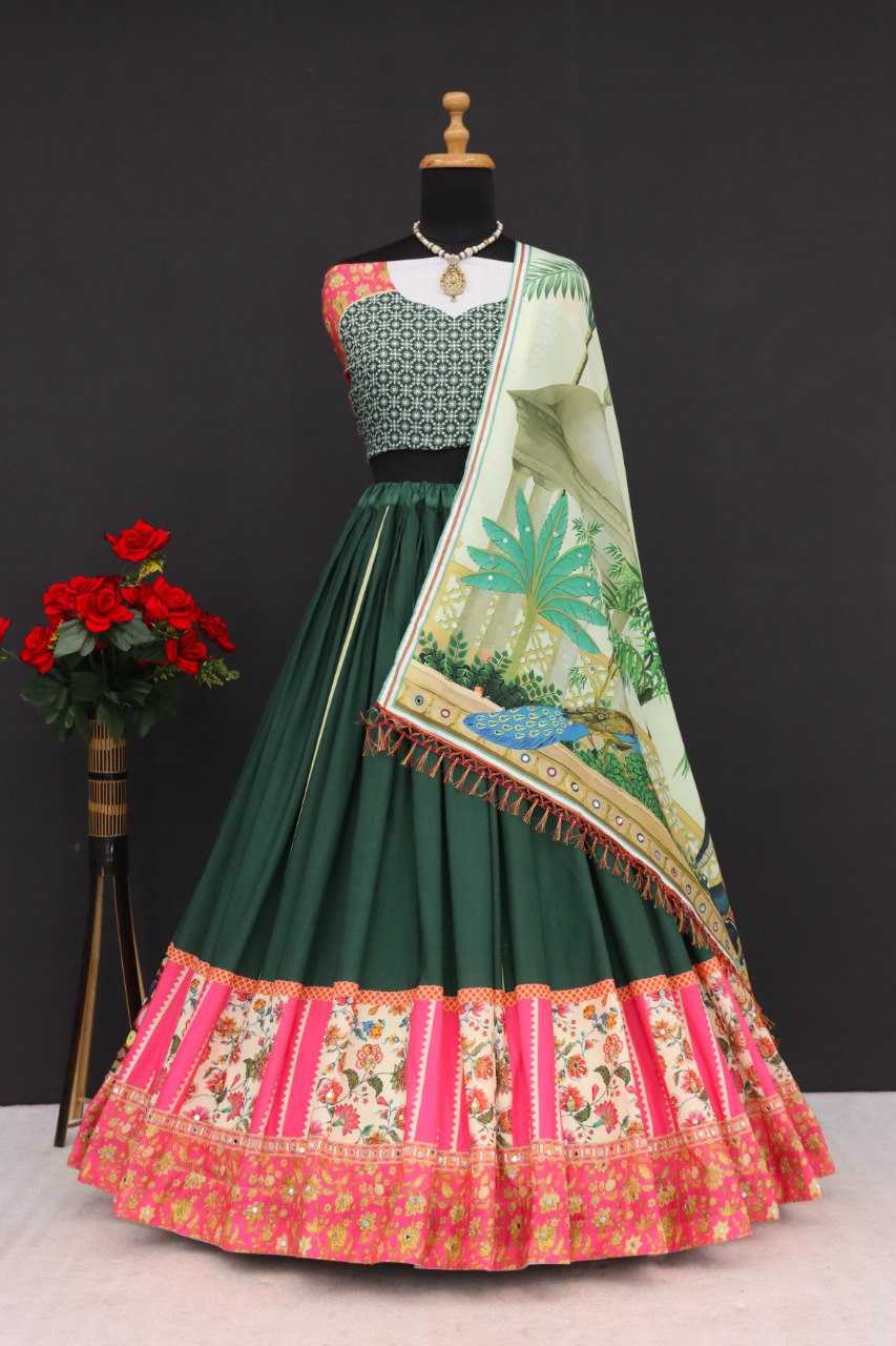 Ynf Muslin Cotton RIN222 290 Lehengas Wedding Collections Festive Collections Wholesale Printed Lehenga Lehenga With Dupatta Lehenga With Blouse Manufacturer