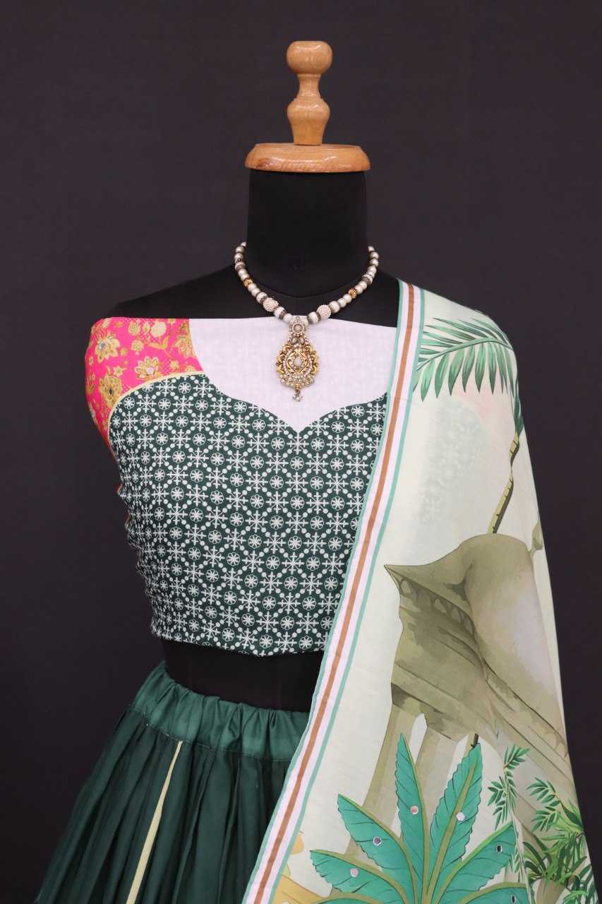 Ynf Muslin Cotton RIN222 290 Lehengas Wedding Collections Festive Collections Wholesale Printed Lehenga Lehenga With Dupatta Lehenga With Blouse Manufacturer