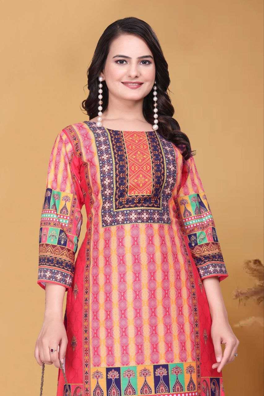 Ynf Muslin RIN220 Crap Kurti Wedding Collections Festive Collections Wholesale Festive Kurtis Printed Kurtis Kurti With Pants Manufacturer