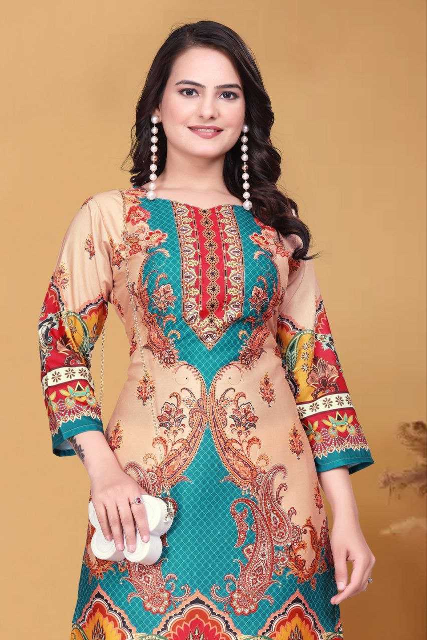 Ynf Muslin RIN220 Crap Kurti Wedding Collections Festive Collections Wholesale Festive Kurtis Printed Kurtis Kurti With Pants Manufacturer