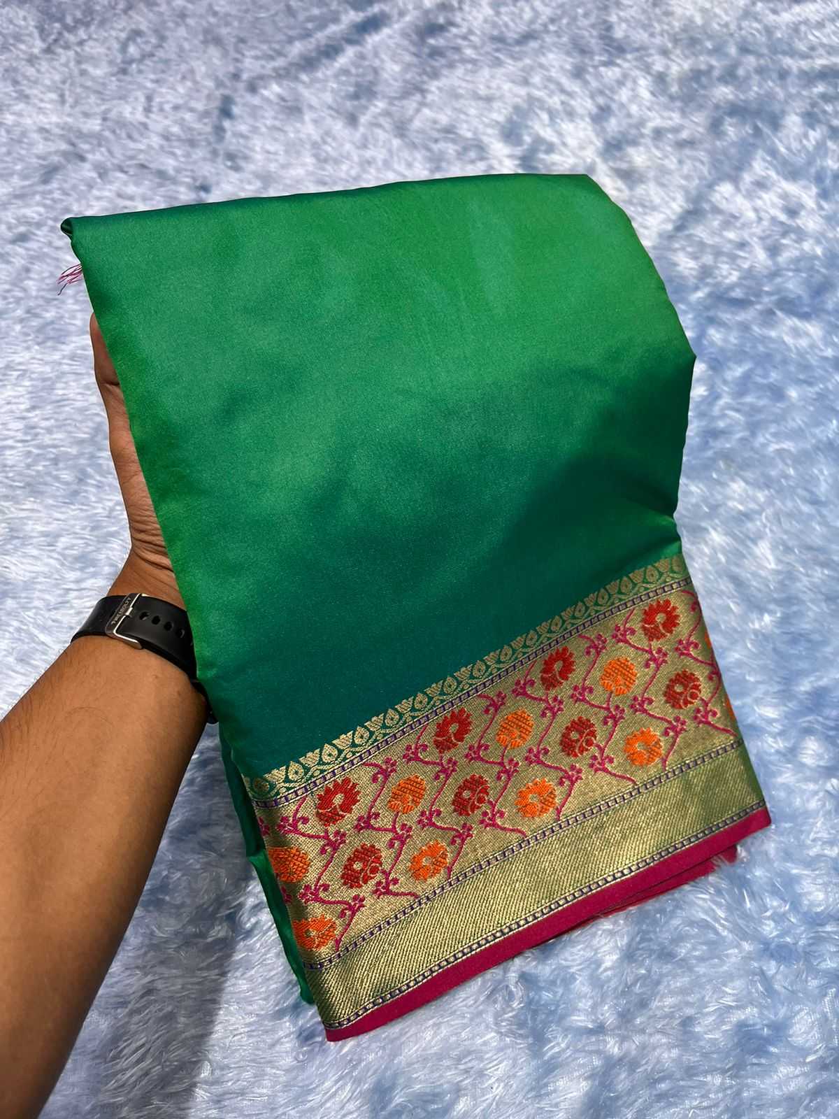 Ynf Mysore Silk RIN203 Semi-Mysore Silk Sarees Wedding Collections Festive Collections Wholesale Mysore Silk Sarees Traditional Silk Sarees Designer Silk Sarees Manufacturer